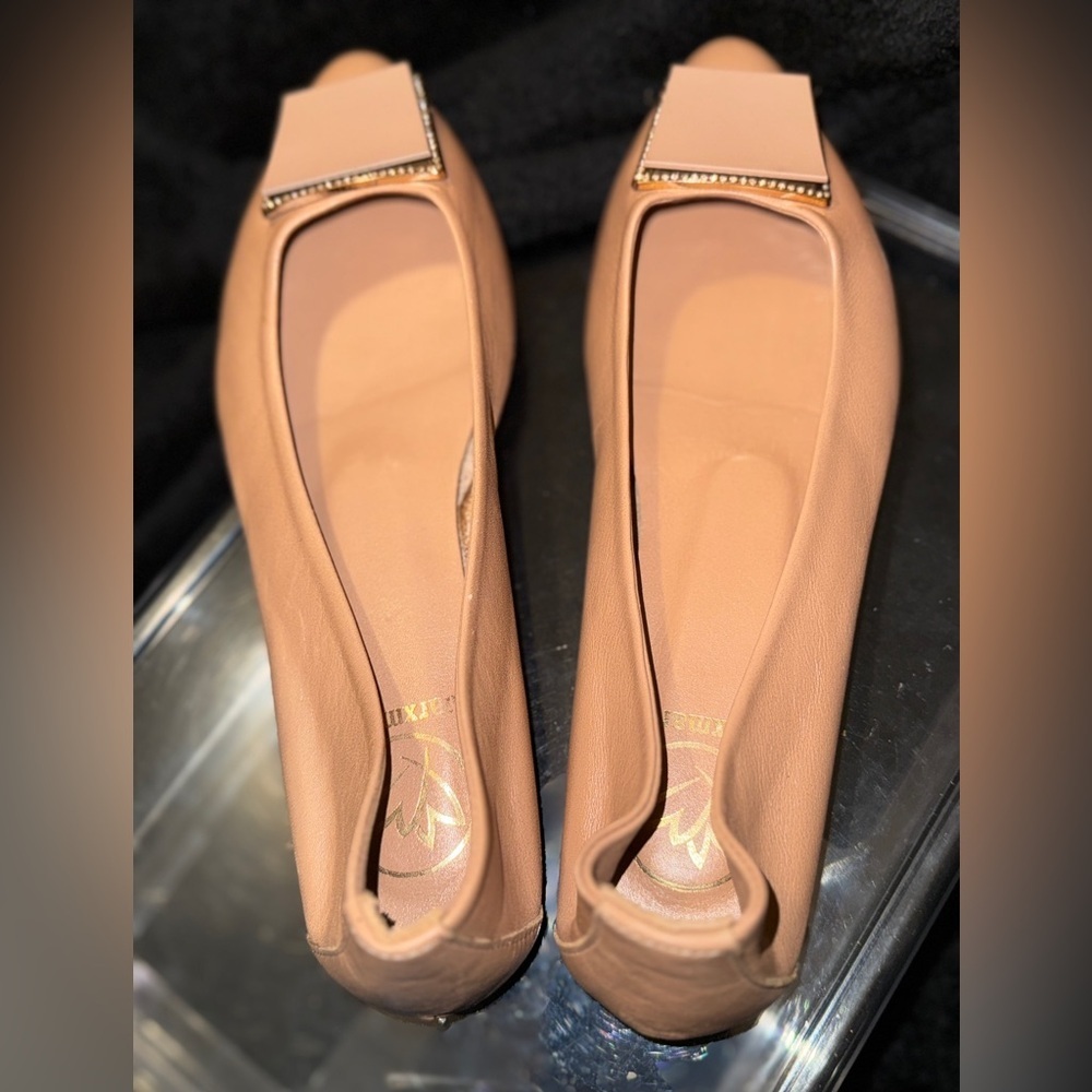 MARXMARIN WOMEN'S BALLET FLATS with Gold Detail - Picture 5 of 11